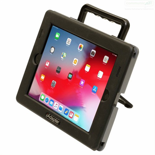 iAdapter 10 leaning on it's fold-away kickstand - click here to read more about iAdapter 10 for iPad 7 10.2"