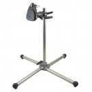 DAESSY X-Base Desk Stand showing the large face Articulating Quick Release Base with two quick handles (which is a purchase option at additional cost)