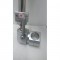 The Lite Mount Frame Clamp (1" round tube) and Lock and how the vertical pole is inserted - the lock is off in this image