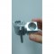 The Lite Mount Frame Clamp (1" round tube) and Lock - the lock is on in this image